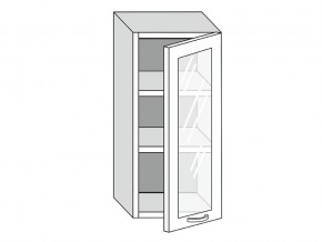 19.40.3 Шкаф настенный (h=913) на 400мм с 1-ой стекл. дверцей в Карталах - kartaly.mebel74.com | фото