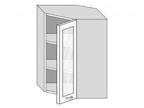 19.60.3у Шкаф настенный (h=913) угловой на 600мм со стекл. дверцей в Карталах - kartaly.mebel74.com | фото