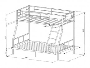 Двухъярусная кровать Гранада-1 140 Слоновая кость в Карталах - kartaly.mebel74.com | фото 2