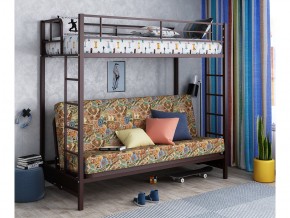 Двухъярусная кровать с диваном Мадлен Коричневая-марки в Карталах - kartaly.mebel74.com | фото