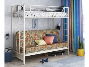 Двухъярусная кровать с диваном Мадлен Слоновая кость-марки в Карталах - kartaly.mebel74.com | фото