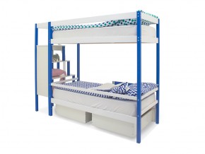 Двухъярусная кровать Svogen с ящиками сине-белый в Карталах - kartaly.mebel74.com | фото 5