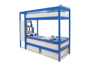 Двухъярусная кровать Svogen с ящиками синий в Карталах - kartaly.mebel74.com | фото 5