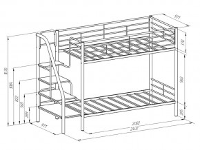 Двухъярусная кровать Толедо ПЯ Коричневый-Венге в Карталах - kartaly.mebel74.com | фото 2