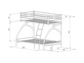 Двухъярусная кровать Виньола-2 Я белый в Карталах - kartaly.mebel74.com | фото 2