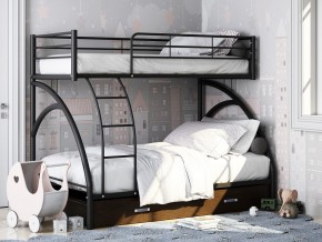 Двухъярусная кровать Виньола-2 Я черный в Карталах - kartaly.mebel74.com | фото 1