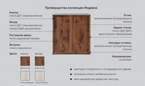 Кабинет Индиана Дуб Саттер в Карталах - kartaly.mebel74.com | фото 2