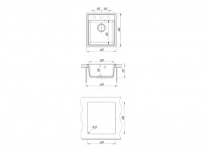 Каменная мойка Dr. Gans Smart Оливия 420 в Карталах - kartaly.mebel74.com | фото 2