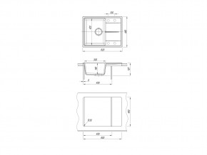 Каменная мойка Dr. Gans Smart Оливия 620 в Карталах - kartaly.mebel74.com | фото 2