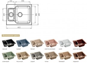 Каменная мойка GranFest Standart GF-S615K в Карталах - kartaly.mebel74.com | фото 2