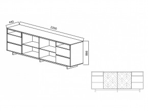 Комодино Moderno-2200 Ф2 в Карталах - kartaly.mebel74.com | фото 4