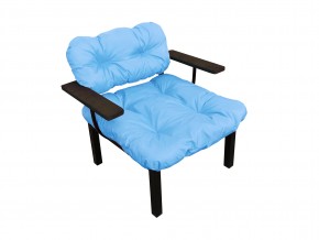 Кресло Дачное голубая подушка в Карталах - kartaly.mebel74.com | фото