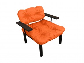 Кресло Дачное оранжевая подушка в Карталах - kartaly.mebel74.com | фото