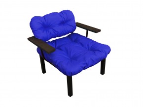 Кресло Дачное синяя подушка в Карталах - kartaly.mebel74.com | фото