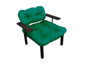 Кресло Дачное зелёная подушка в Карталах - kartaly.mebel74.com | фото