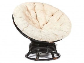 Кресло-качалка Papasan w 23/01 B с подушкой Antique brown, ткань Старт в Карталах - kartaly.mebel74.com | фото