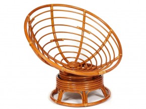 Кресло-качалка Papasan w 23/01 B с подушкой Cognac, экошерсть Коричневый в Карталах - kartaly.mebel74.com | фото 4