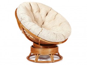 Кресло-качалка Papasan w 23/01 B с подушкой Cognac, ткань Старт в Карталах - kartaly.mebel74.com | фото