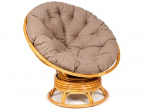 Кресло-качалка Papasan w 23/01 B с подушкой Honey, экошерсть Коричневый в Карталах - kartaly.mebel74.com | фото 1