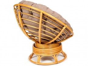 Кресло-качалка Papasan w 23/01 B с подушкой Honey, экошерсть Коричневый в Карталах - kartaly.mebel74.com | фото 2