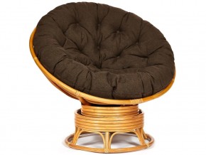 Кресло-качалка Papasan w 23/01 B с подушкой Honey, ткань Коричневый в Карталах - kartaly.mebel74.com | фото