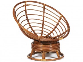 Кресло-качалка Papasan w 23/01 B с подушкой Pecan, ткань Коричневый в Карталах - kartaly.mebel74.com | фото 4