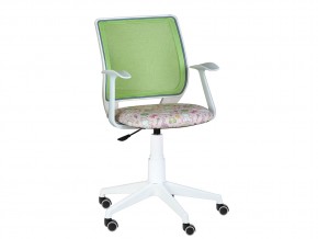 Кресло компьютерное Эксперт white Т-эрго детский зеленый-Т54 в Карталах - kartaly.mebel74.com | фото 1