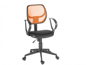 Кресло компьютерное Флеш Рондо черный/оранжевый в Карталах - kartaly.mebel74.com | фото 1