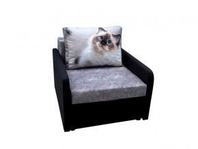 Кресло кровать Канзасик с подлокотниками кот голубые глаза в Карталах - kartaly.mebel74.com | фото