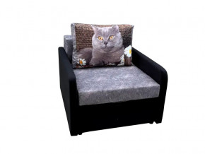 Кресло кровать Канзасик с подлокотниками кот с ромашкой в Карталах - kartaly.mebel74.com | фото