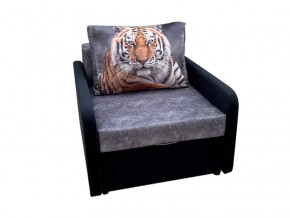 Кресло кровать Канзасик с подлокотниками тигр серый в Карталах - kartaly.mebel74.com | фото