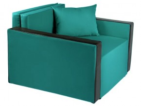 Кресло-кровать Милена с подлокотниками рогожка emerald в Карталах - kartaly.mebel74.com | фото