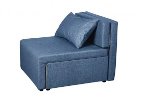 Кресло-кровать Милена велюр синий в Карталах - kartaly.mebel74.com | фото