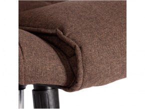 Кресло офисное Bergamo хром ткань коричневый в Карталах - kartaly.mebel74.com | фото 4