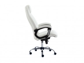 Кресло офисное Boss люкс хром кожзам белый в Карталах - kartaly.mebel74.com | фото 3