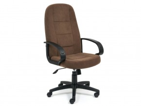 Кресло офисное СН747 флок коричневый в Карталах - kartaly.mebel74.com | фото