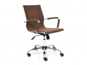 Кресло офисное Urban-low флок коричневый в Карталах - kartaly.mebel74.com | фото 1