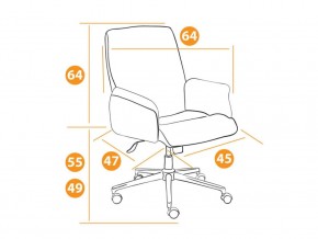 Кресло офисное York флок серый в Карталах - kartaly.mebel74.com | фото 2