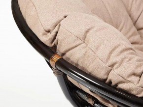 Кресло Papasan 23/01 W с подушкой Antique brown, экошерсть Коричневый в Карталах - kartaly.mebel74.com | фото 4