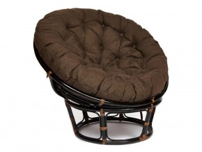 Кресло Papasan 23/01 W с подушкой Antique brown, ткань Коричневый в Карталах - kartaly.mebel74.com | фото