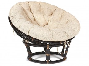 Кресло Papasan 23/01 W с подушкой Antique brown, ткань Старт в Карталах - kartaly.mebel74.com | фото