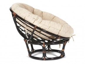 Кресло Papasan 23/01 W с подушкой Antique brown, ткань Старт в Карталах - kartaly.mebel74.com | фото 3