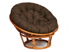 Кресло Papasan 23/01 W с подушкой Cognac, ткань Коричневый в Карталах - kartaly.mebel74.com | фото 1