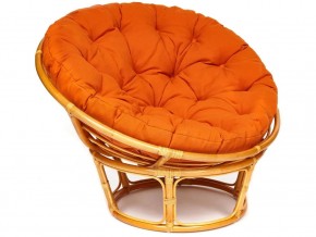 Кресло Papasan 23/01 W с подушкой Honey, ткань Оранжевый в Карталах - kartaly.mebel74.com | фото 1