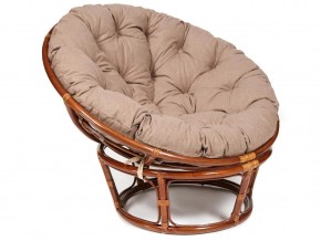 Кресло Papasan 23/01 W с подушкой Pecan, экошерсть Коричневый в Карталах - kartaly.mebel74.com | фото 1