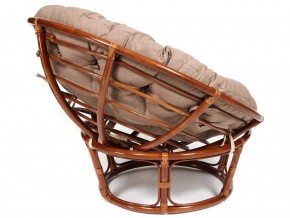 Кресло Papasan 23/01 W с подушкой Pecan, экошерсть Коричневый в Карталах - kartaly.mebel74.com | фото 2