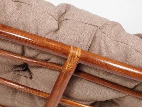 Кресло Papasan 23/01 W с подушкой Pecan, экошерсть Коричневый в Карталах - kartaly.mebel74.com | фото 3