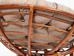 Кресло Papasan 23/01 W с подушкой Pecan, экошерсть Коричневый в Карталах - kartaly.mebel74.com | фото 4