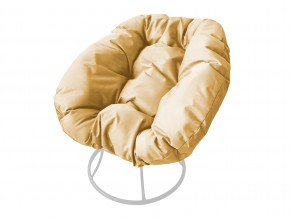Кресло Пончик без ротанга бежевая подушка в Карталах - kartaly.mebel74.com | фото