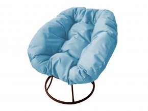 Кресло Пончик без ротанга голубая подушка в Карталах - kartaly.mebel74.com | фото